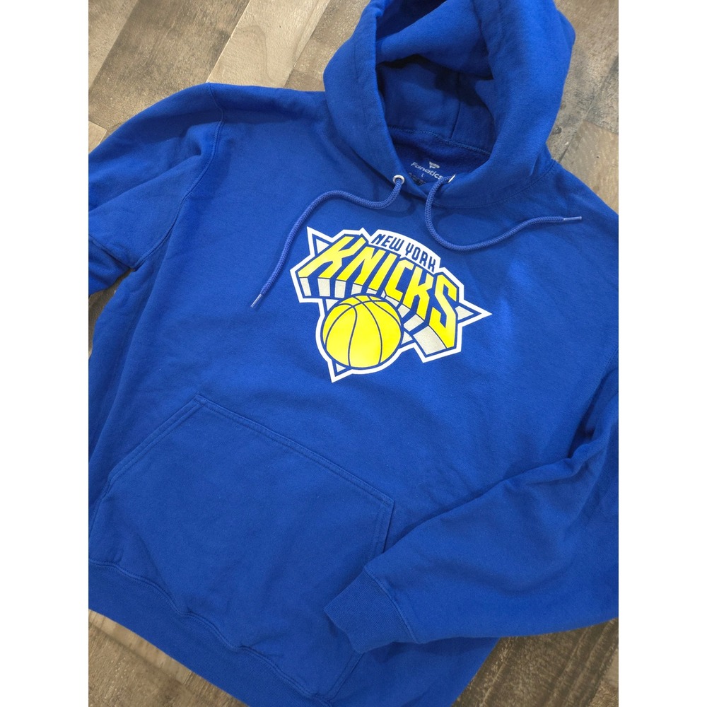 New York Knicks Fanatics Hoodie Sweatshirt L Royal Blue #Blokecore NBA Champs